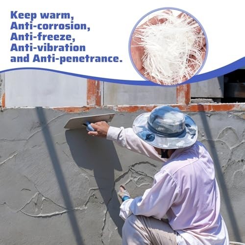 5 Lb Fiberglass Reinforcement 3/4 Inch for Concrete Mortar Mix – Ideal for Walls
