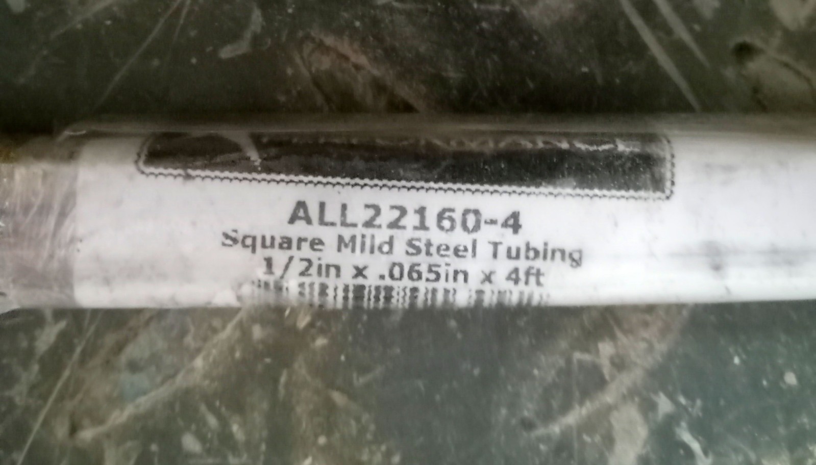 1 NEW ALLSTAR ALL22160-4 SQUARE MILD STEEL TUBING NNB ***MAKE OFFER***