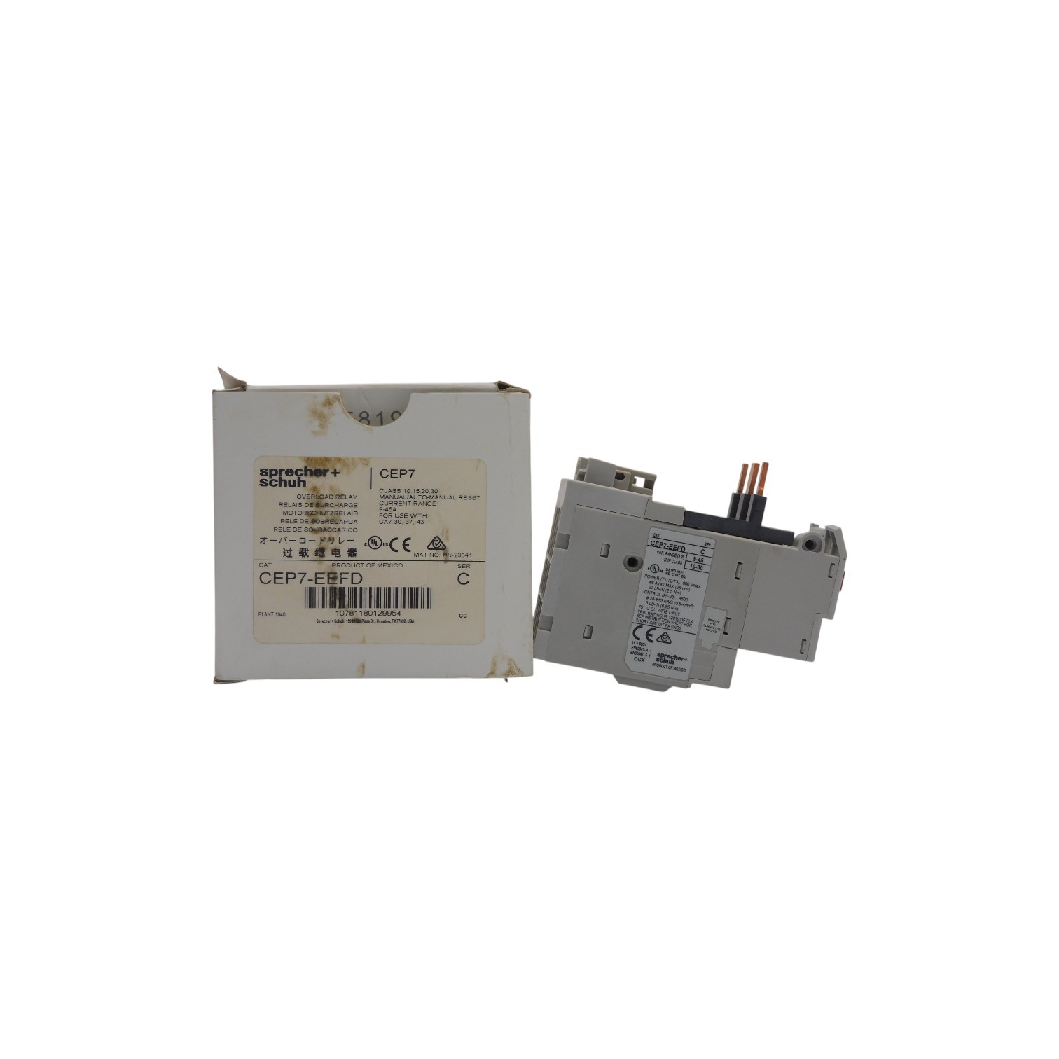 SPRECHER+SCHUH CEP7-EEFD SER. C 690V 9-45A (AS PICTURED) NSMP