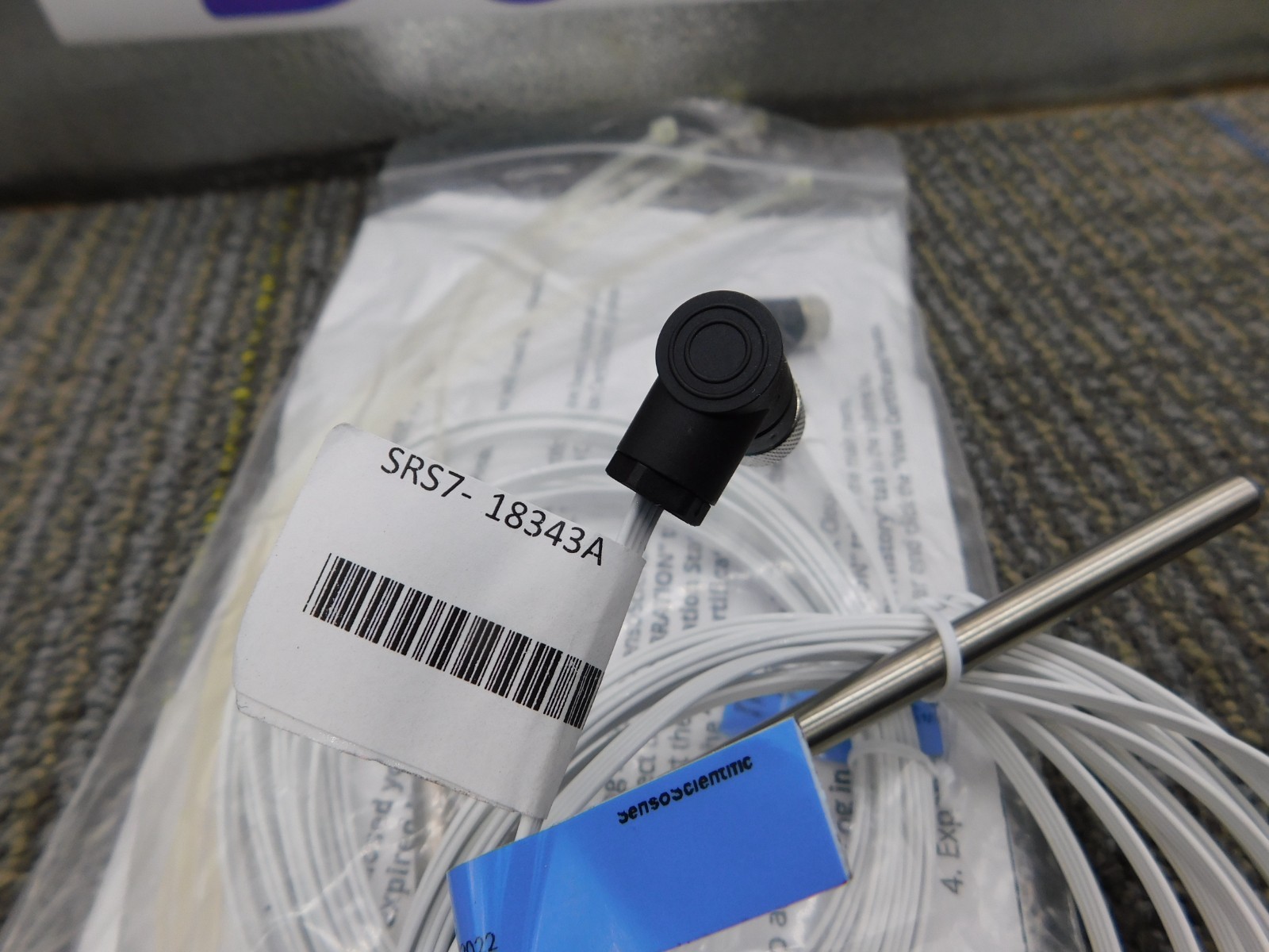 NEW 2-Pack SensoScientific SRS7 Flat RTD Sensor Probe 10ft Cable -10C 35C