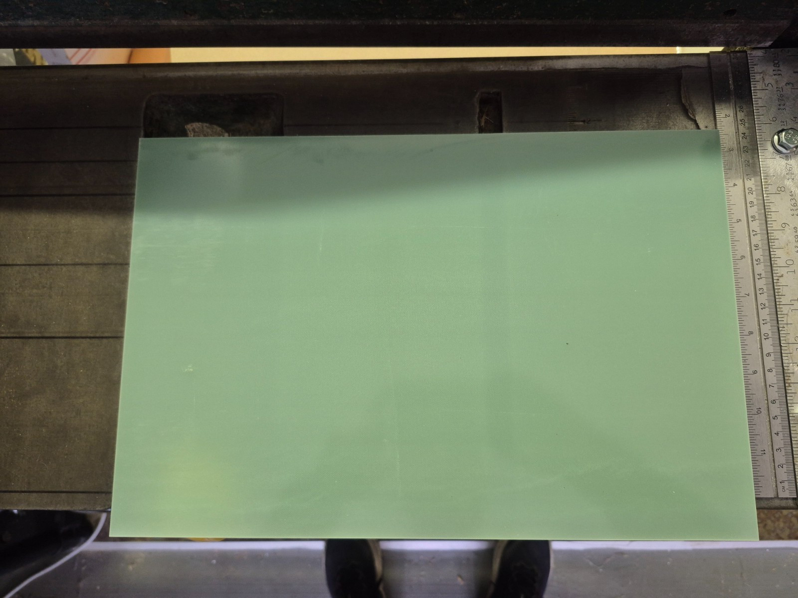 G10 FR-4 Phenolic Epoxy Fiberglass Sheet unclad, (1/8) .125, 10.5 x 16 in.