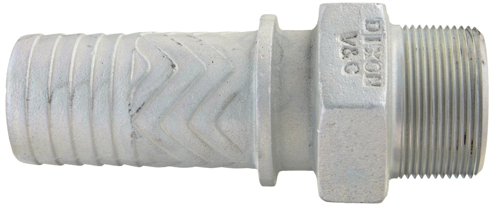Dixon Boss MS31 Iron Hose Fitting Stem 2-1/2″ NPT Male x 1/2″ Hose ID Barbed