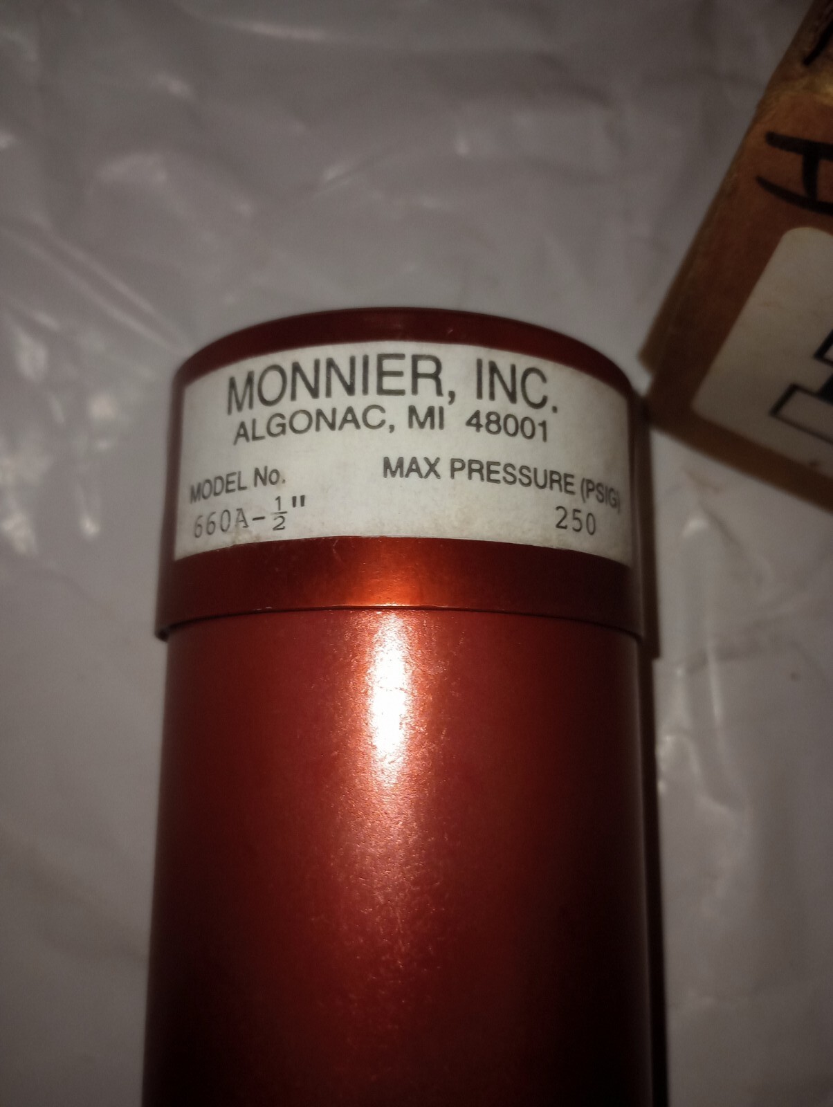 NEW GENUINE MONNIER, INC. MODEL 660A-1/2″ FILTER HOUSING 150 PSI