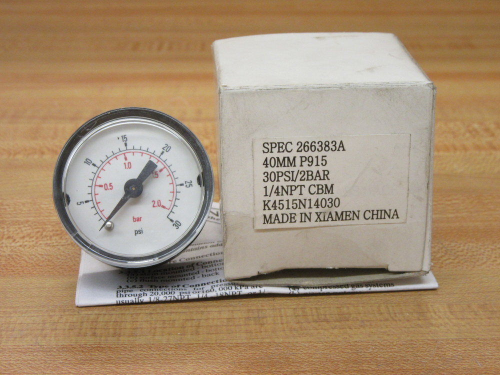 Parker K4515N14030 Gauge 0-30