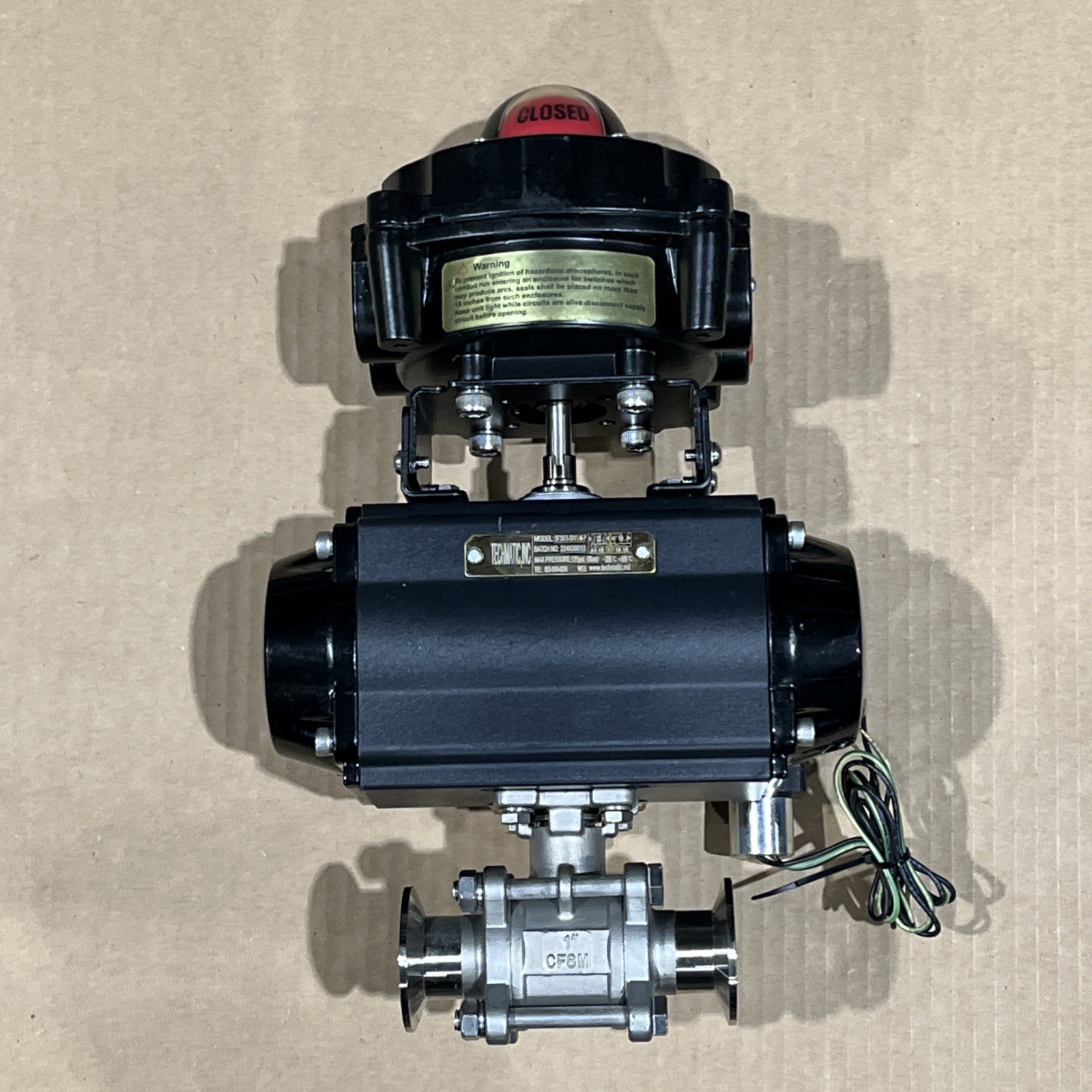 🔥Techmatic DFS075-SR11-M-P W/ ALS-400M2, 4M310-08, 1” CF8M, New Free Ship🇺🇸