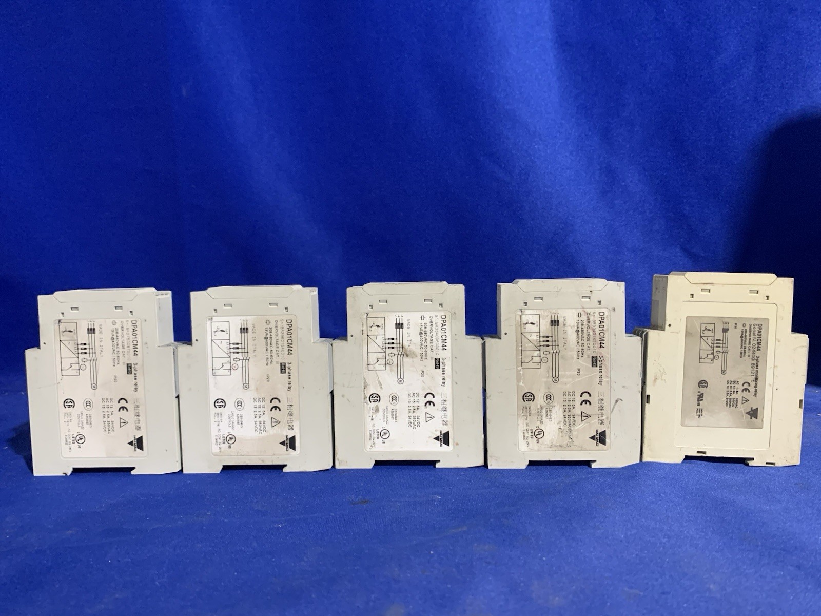 Carlo Gavazzi DPA01CM44 3 Phase Monitoring Relay – Lot of 5 Untested – Read