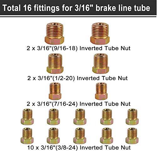 25 Ft. Of 1/4 3/16 Brake Line Tubing Kit Flexible Tube Roll 25 Ft 1/4 3/16