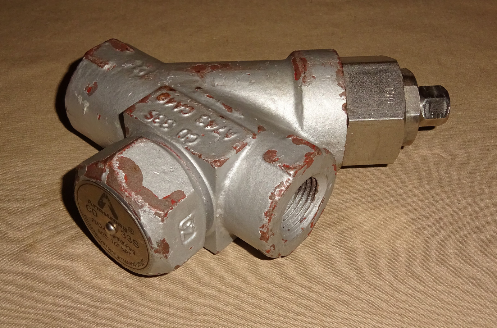Armstrong CD33S 1/2″ NPT Steam Trap with Integral Strainer NEW