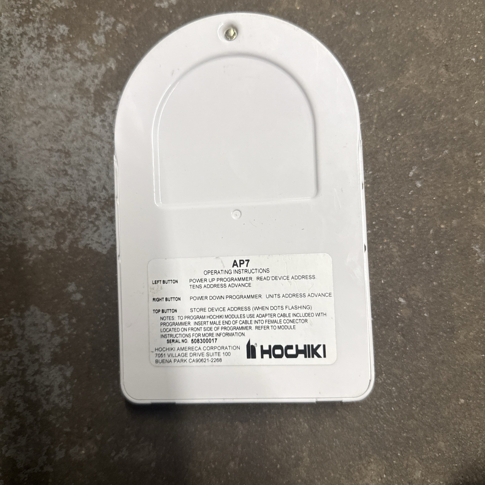 HOCHIKI AP7 Hand Held Programmer For Addressable Devices