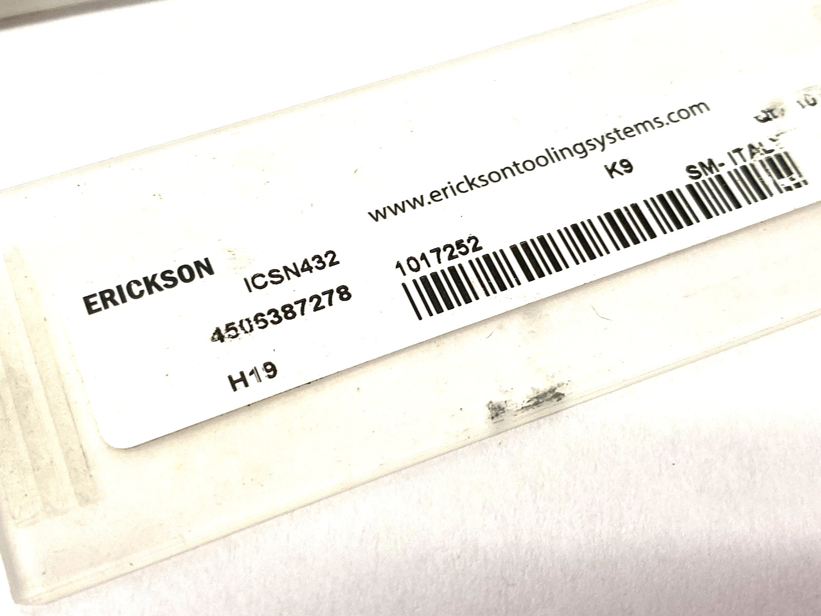 Erickson ICSN432 Indexable Turning Shim Insert 1017252 PKG OF 4