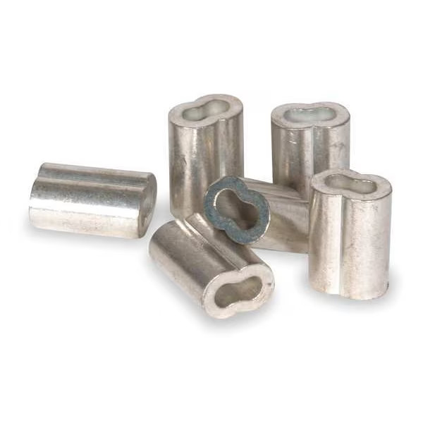Dayton Wire Rope Sleeve,1/32 In,Copper,PK25 2VKA2 Dayton 2VKA2 190735236000
