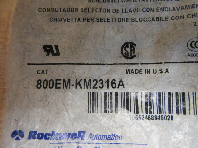 Allen Bradley 800EM-KM2316A Selector Switch