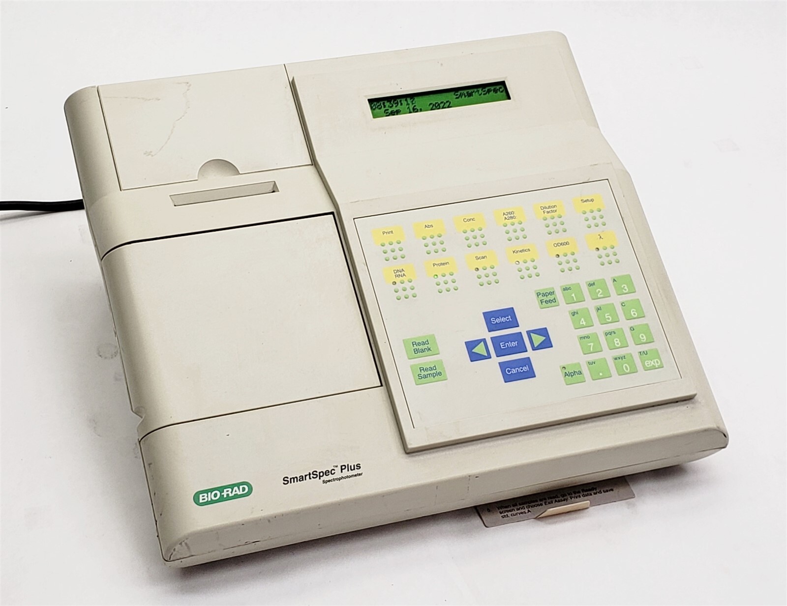 Bio-Rad BioRad SmartSpec Plus Benchtop UV/Visible Spectrophotometer 200-800nm