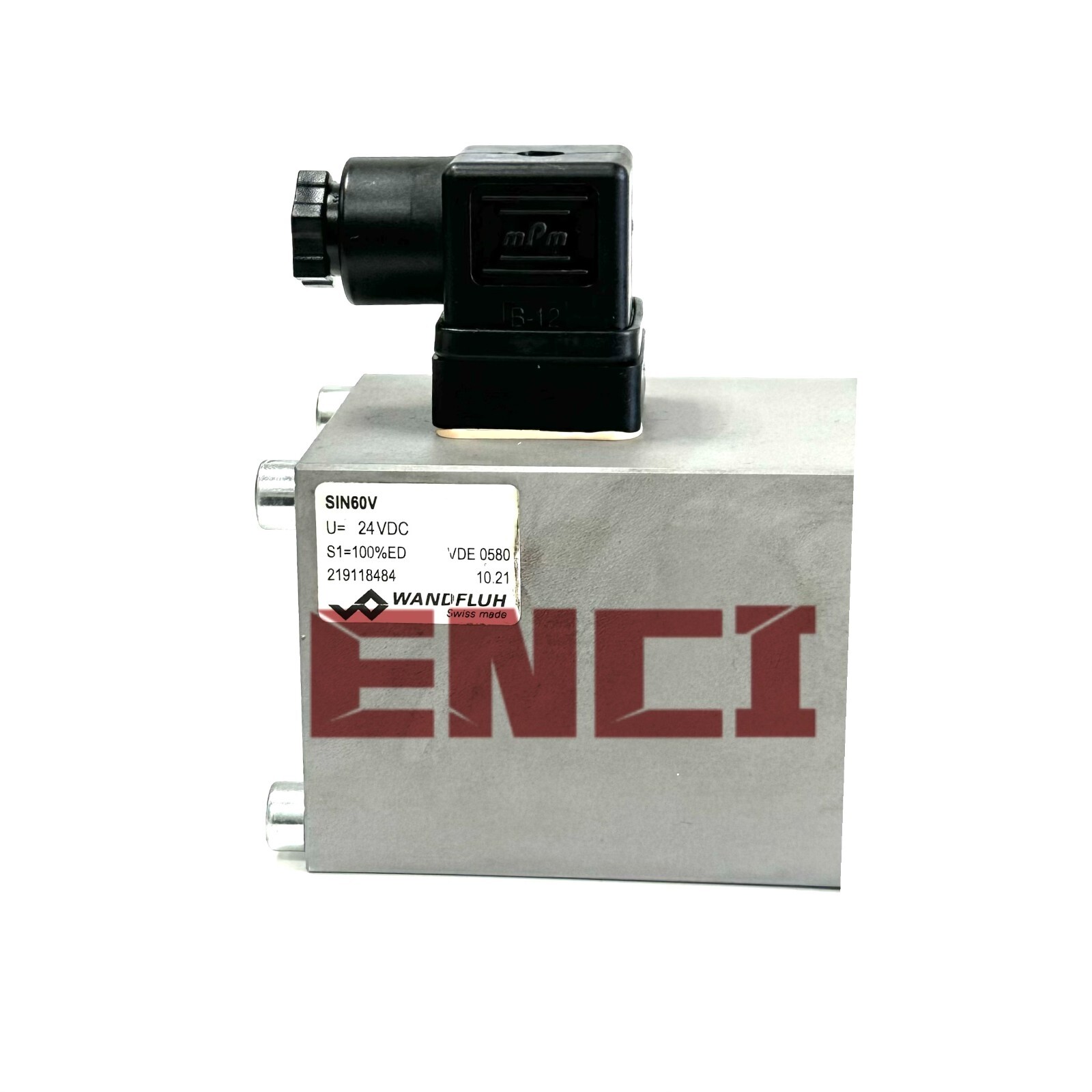 SIN60V U=24VDC S1=100 Wandfluh New Solenoid Coil