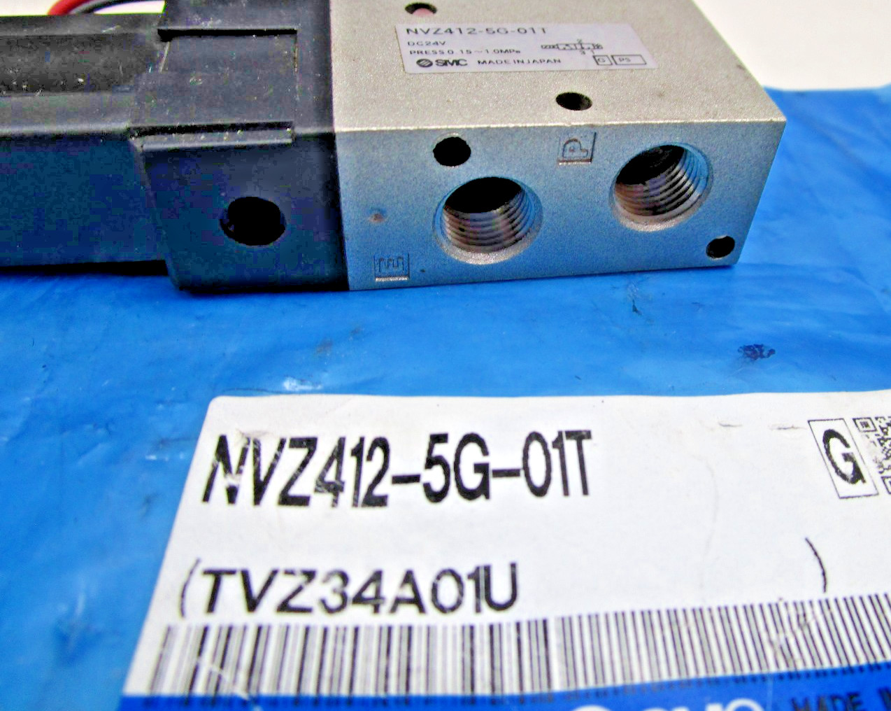 SMC NVZ412-5G-01T Solenoid Valve 24V DC 3-Port 0-15 PSI