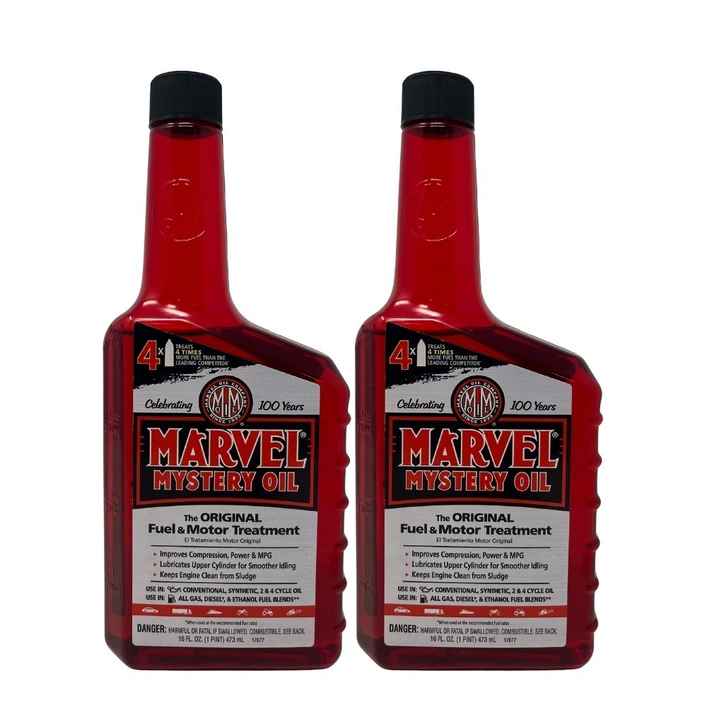 2-Pack Marvel Mystery Oil-The Original Fuel & Motor Treatment, 16 Oz./1-Pint