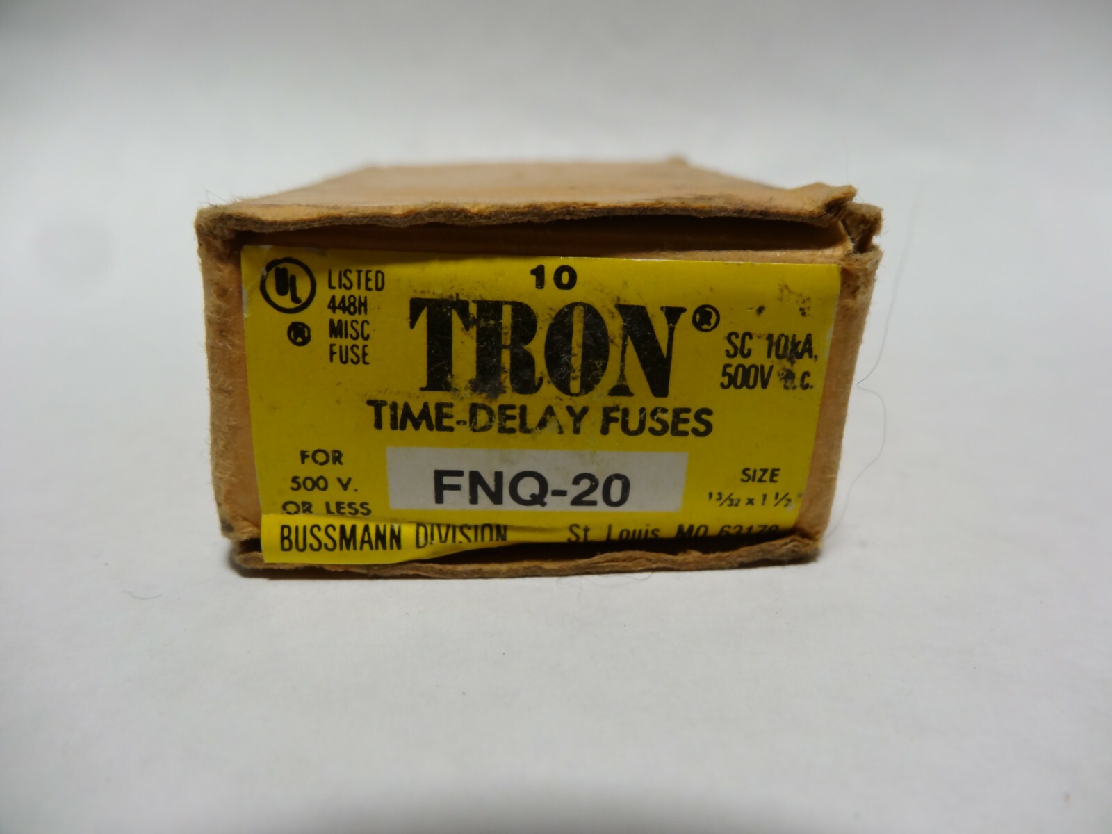 Tron FNQ-20 Time Delay Fuse 500VAC 20A