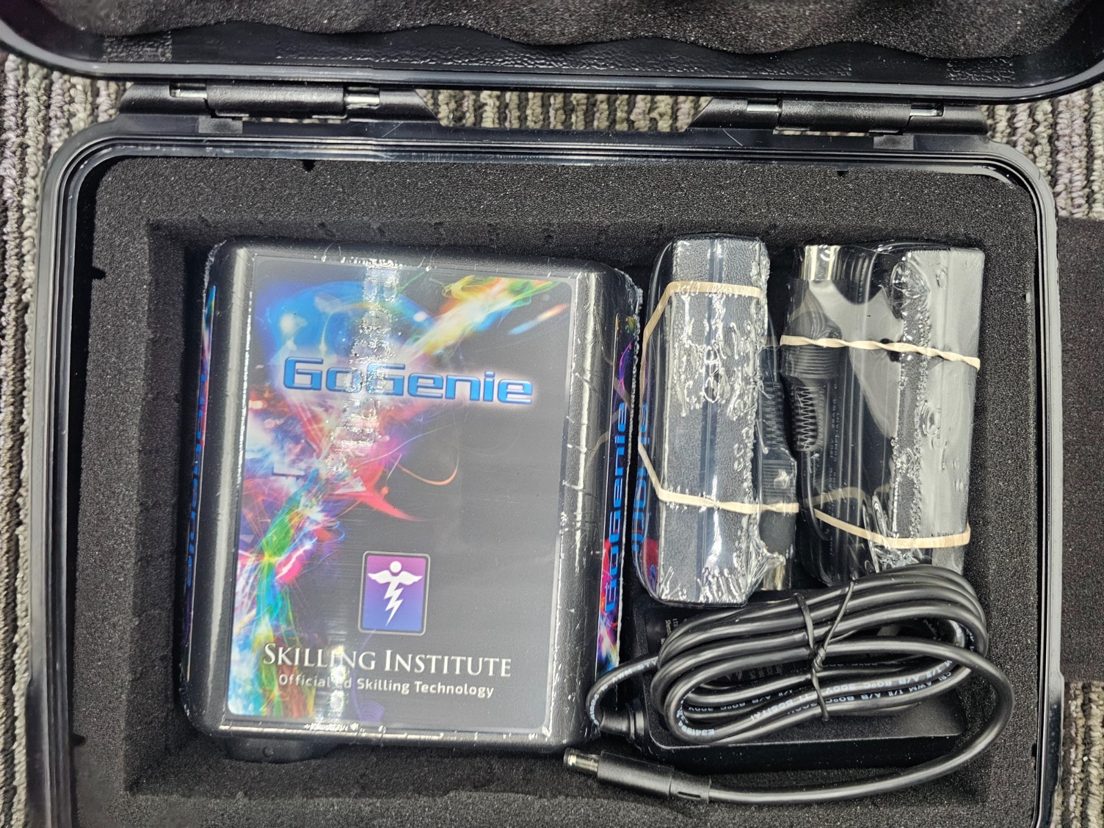 GoGenie Energy Device Ed Skilling Institute Black Hard Protective Carrying Case