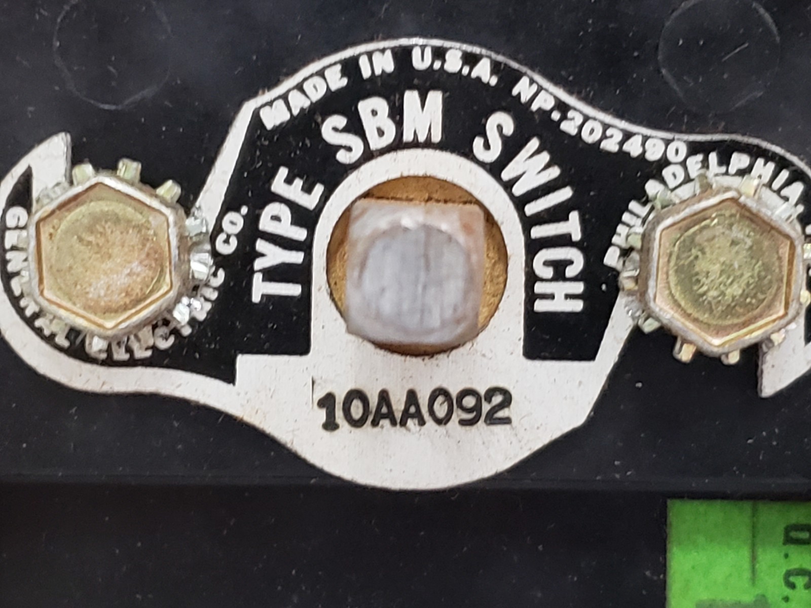GENERAL ELECTRIC 10AA092 ROTARY CAM SWITCH 4 POSITION MAINTAINED NNB