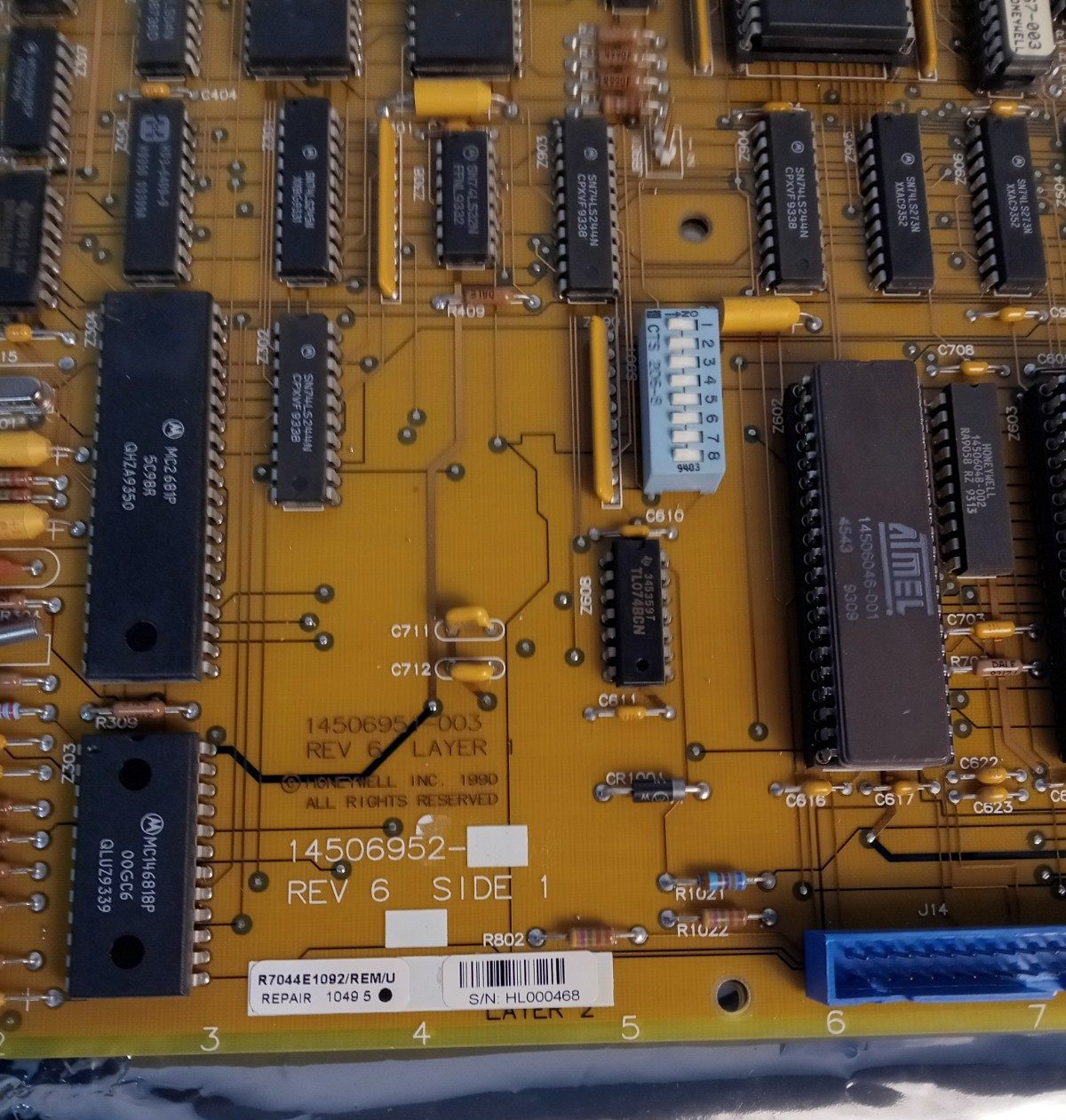 Honeywell R7044E1092/REM/U HPEP64PT Deltanet Excel Plus Controller Repair Board