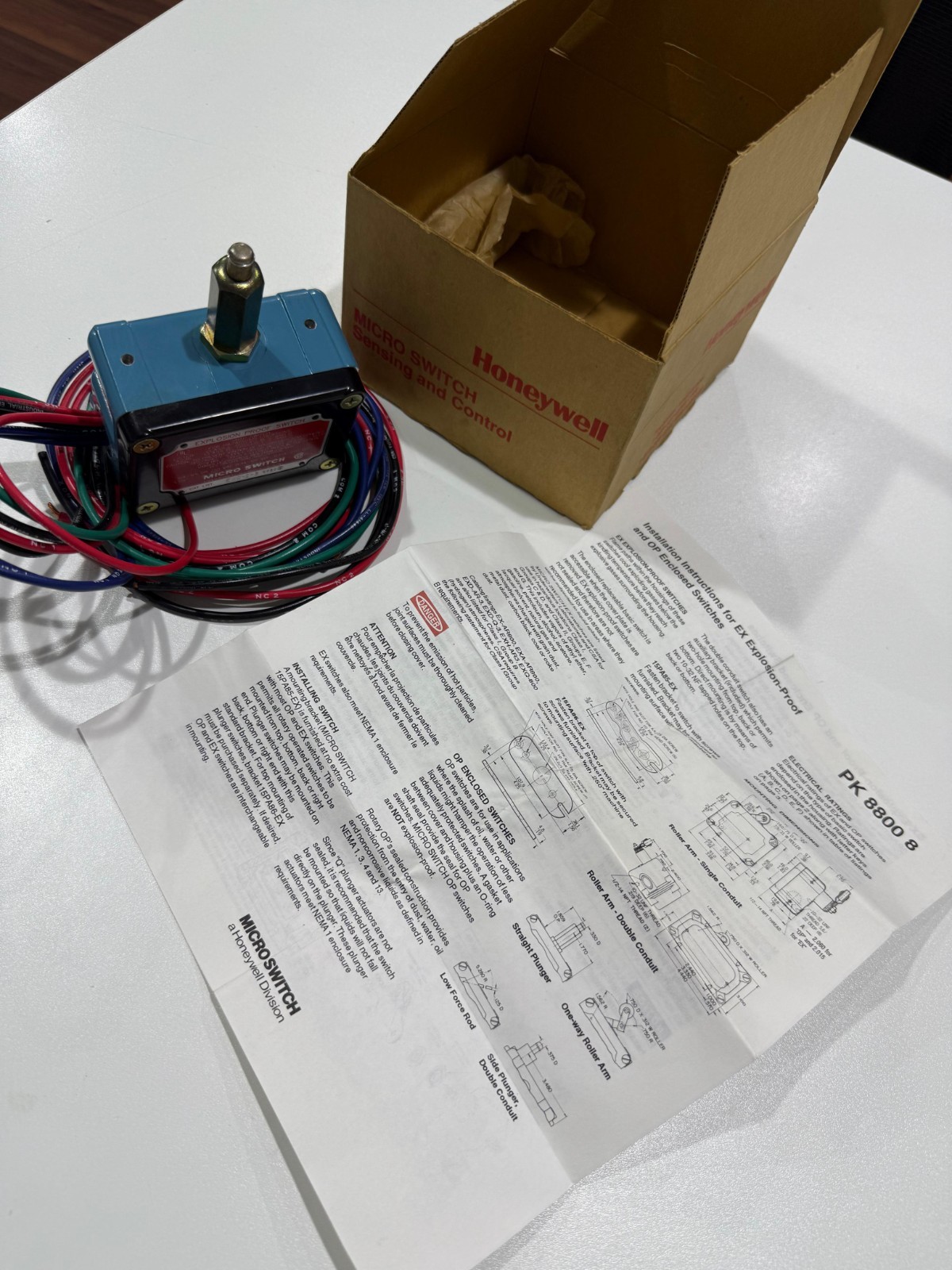 Honeywell Micro Switch PK 8800 8 ~ EXDQ3 Explosion Proof Limit Switch