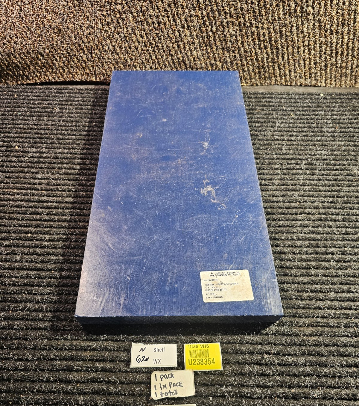 Mitsubishi 031701180025 Quadrant Metal Detectable TIVAR Plate 2x12x 24in