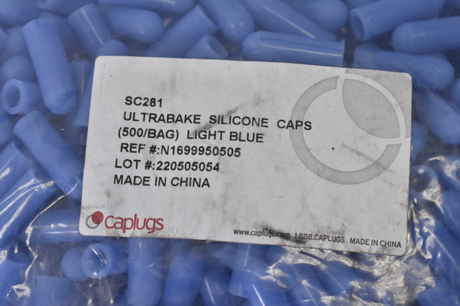 Caplugs Ultrabake Silicone Caps 500 Pack Light Blue SC281 Protective Units