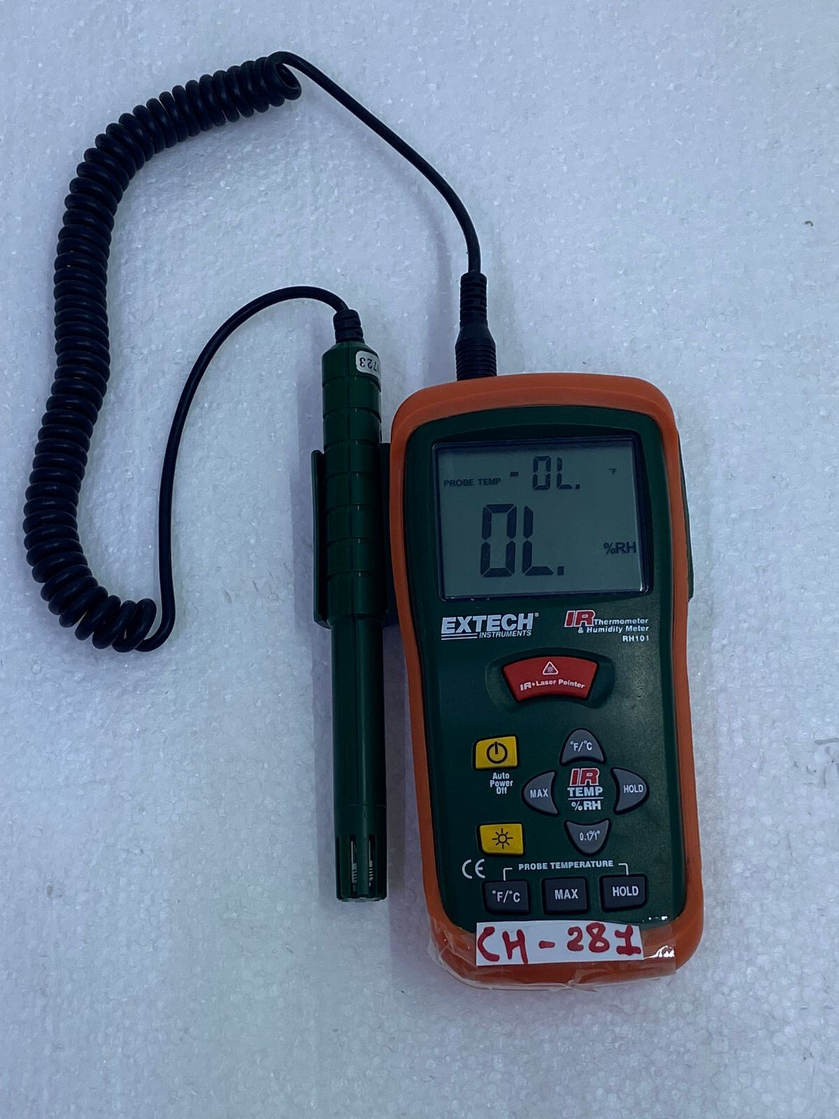 Extech RH101: Hygro-Thermometer + InfraRed Thermometer , CH#281