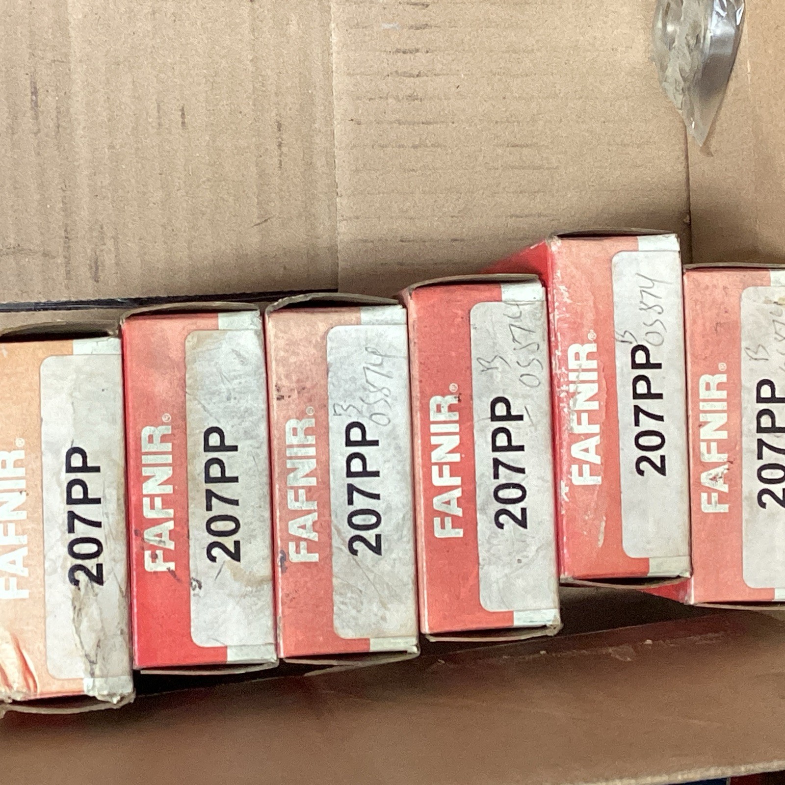 FAFNIR 207PP BALL BEARINGS LOT OF 6 (LBB27J)