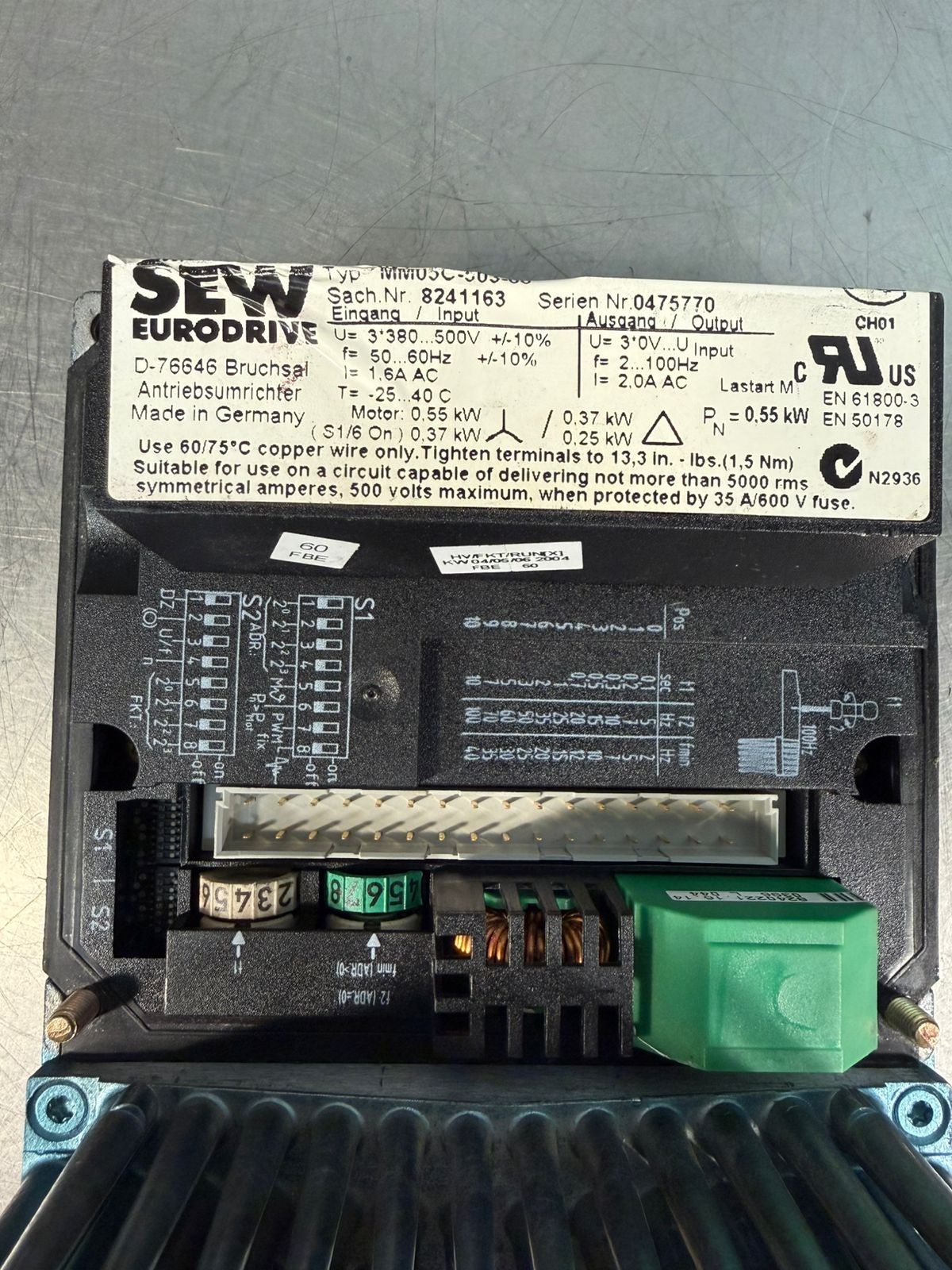 Sew Eurodrive MM05C-503-00 Movimot Control (3.2.3)