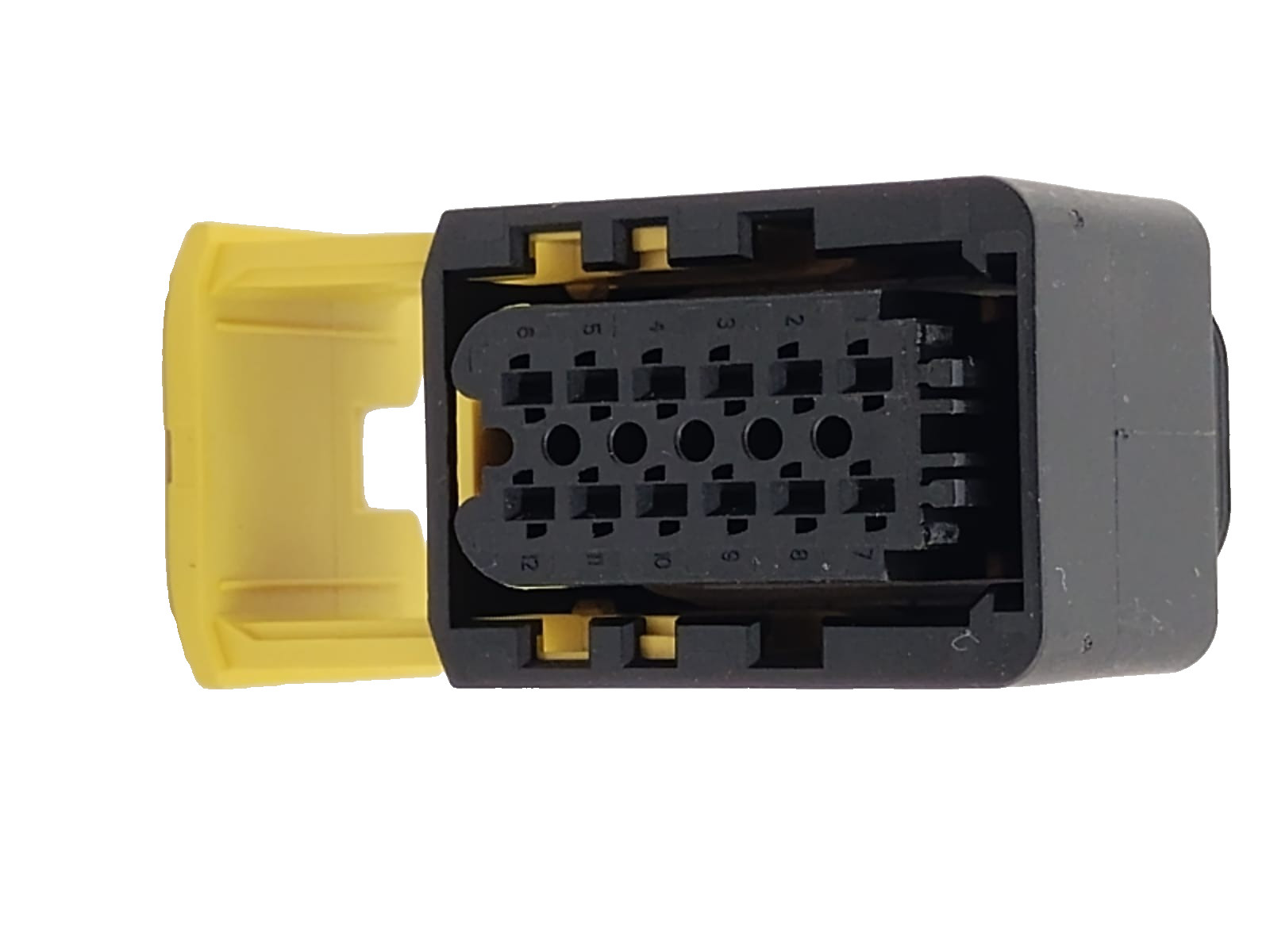 TE 1-1703639-1 , 12 Position Housing, Housing for Female Terminals, Wire-to-Wire