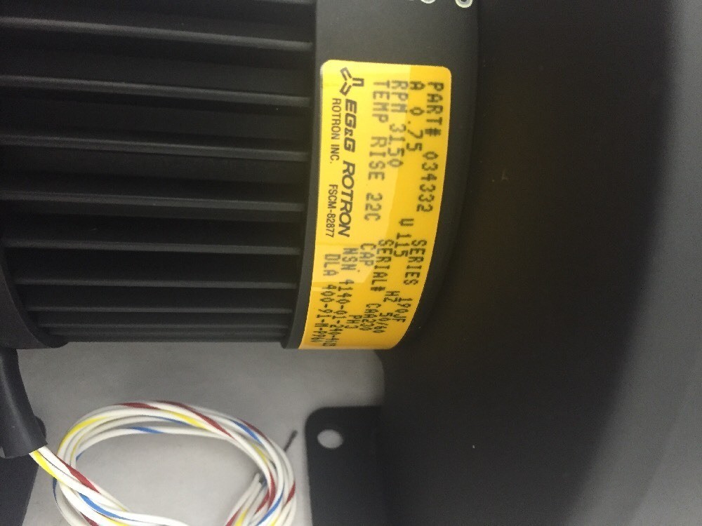 ONE NEW EG&G ROTRON Double Cage Centrifugal Fan 034332 Series 190JF