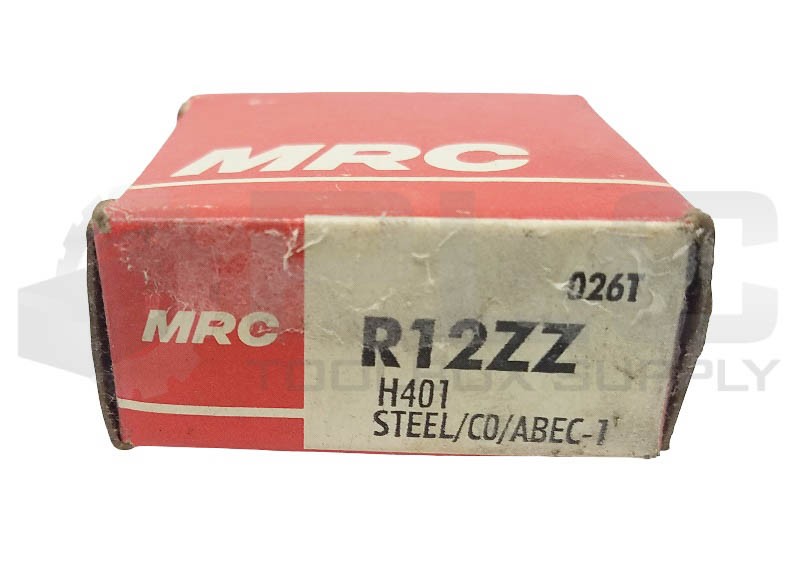 LOT OF 2 NEW MRC R12ZZ BEARING 3/4 x 1-5/8 x 7/16in