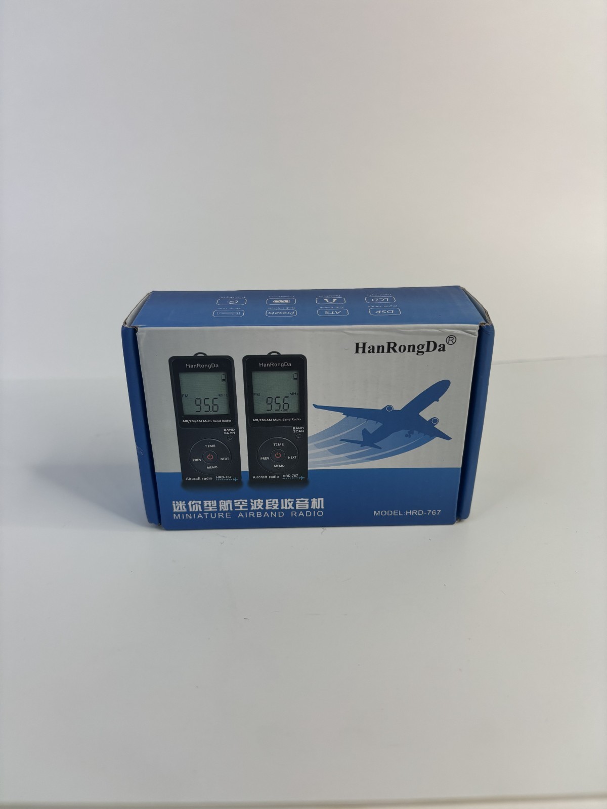HanRongDa HRD-767 FM/AM/AIR Aircraft Band Radio Receiver w/3.5mm Earphone