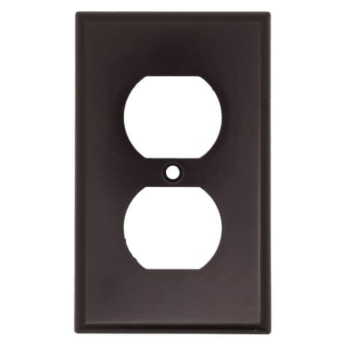 Leviton 85003 1-Gang Duplex Receptacle Wall Plate Standard Size