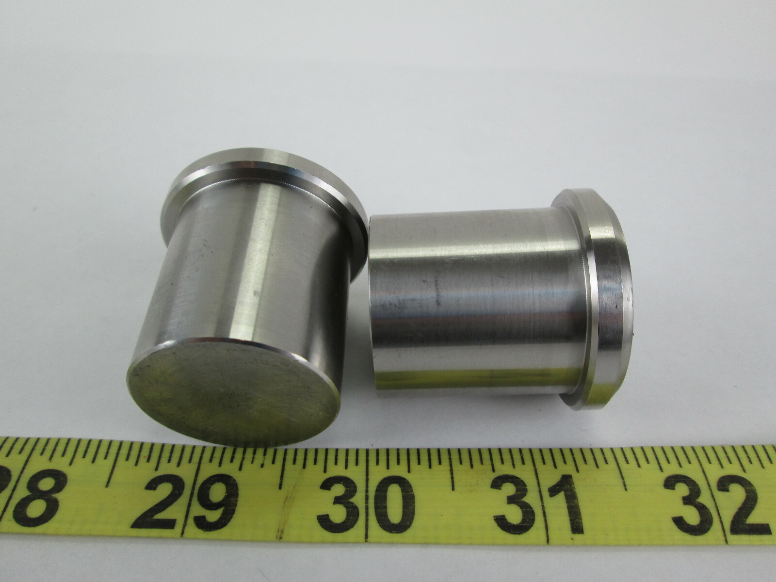 Lot of 2 SS Boss Flange 9/16″ ID x 1-3/16″ OD x 1-3/8″ Flange x 1-7/16″ Length