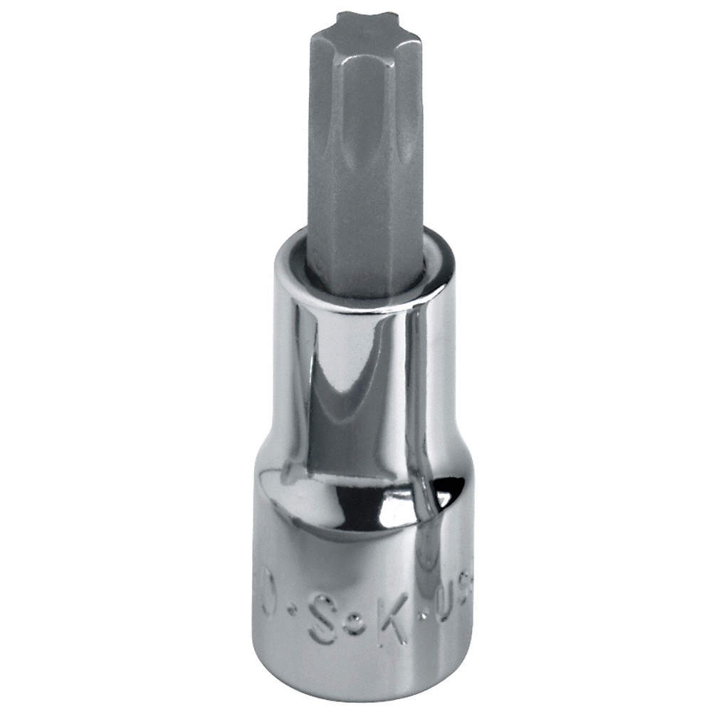 SK PROFESSIONAL TOOLS 45560 Socket Bit, Steel, 1/2 in, TpSz T60 12A463