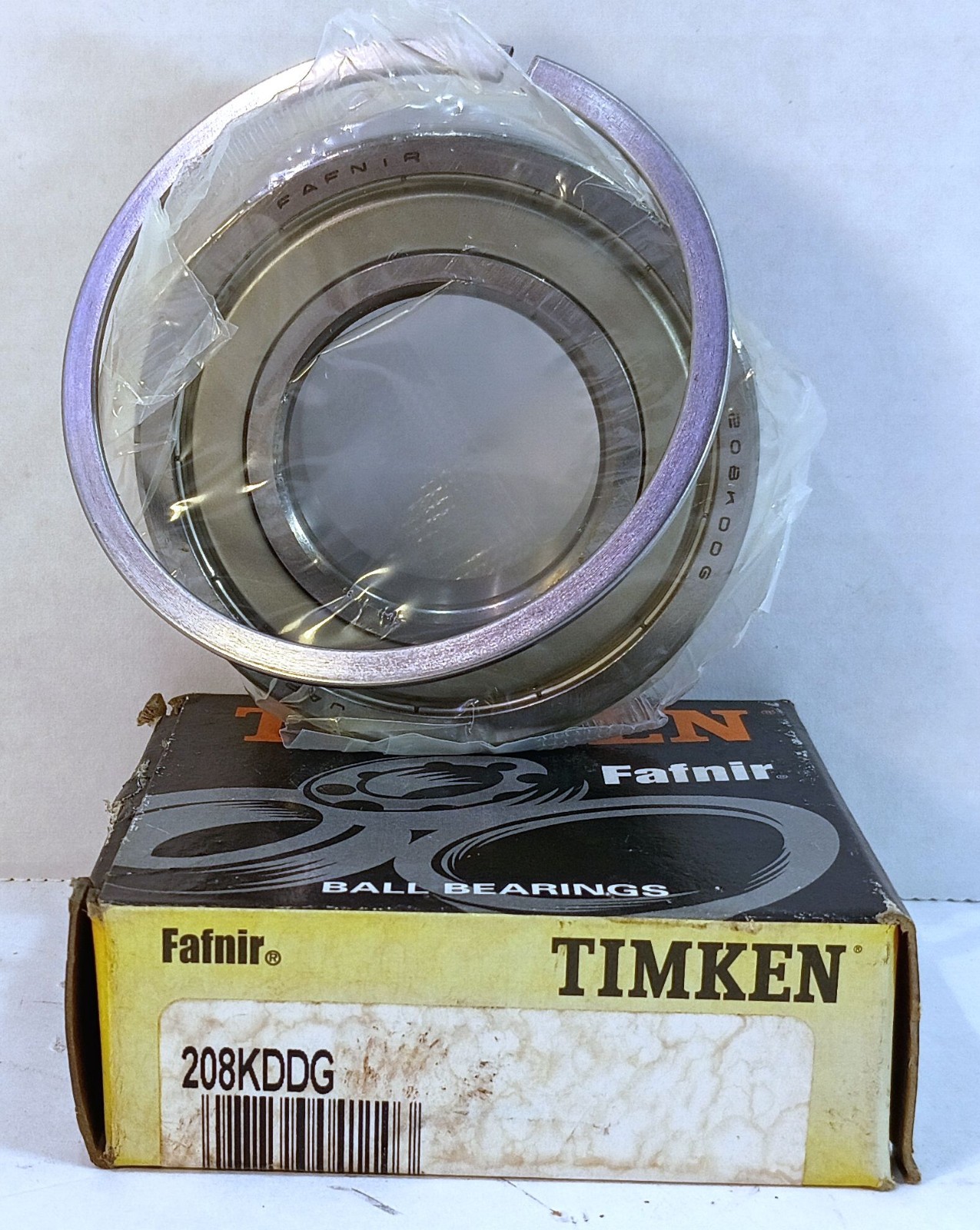 1 NEW TIMKEN 208KDDG 40X80X18mm RADIAL BALL BEARING W/SNAP RING NIB *MAKE OFFER*
