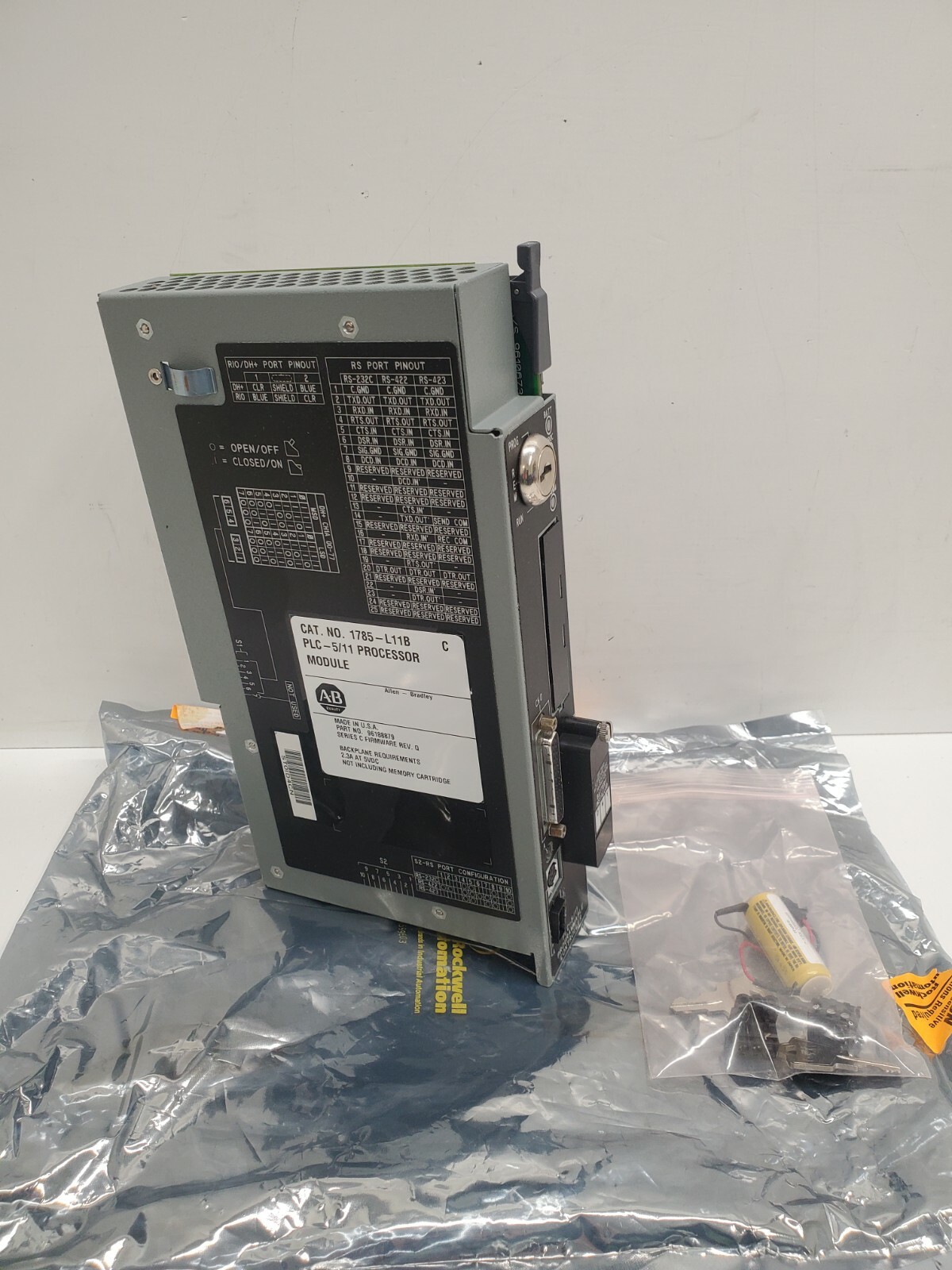 GUARANTEED! ALLEN-BRADLEY SER. C PROCESSOR MODULE 1785-L11B