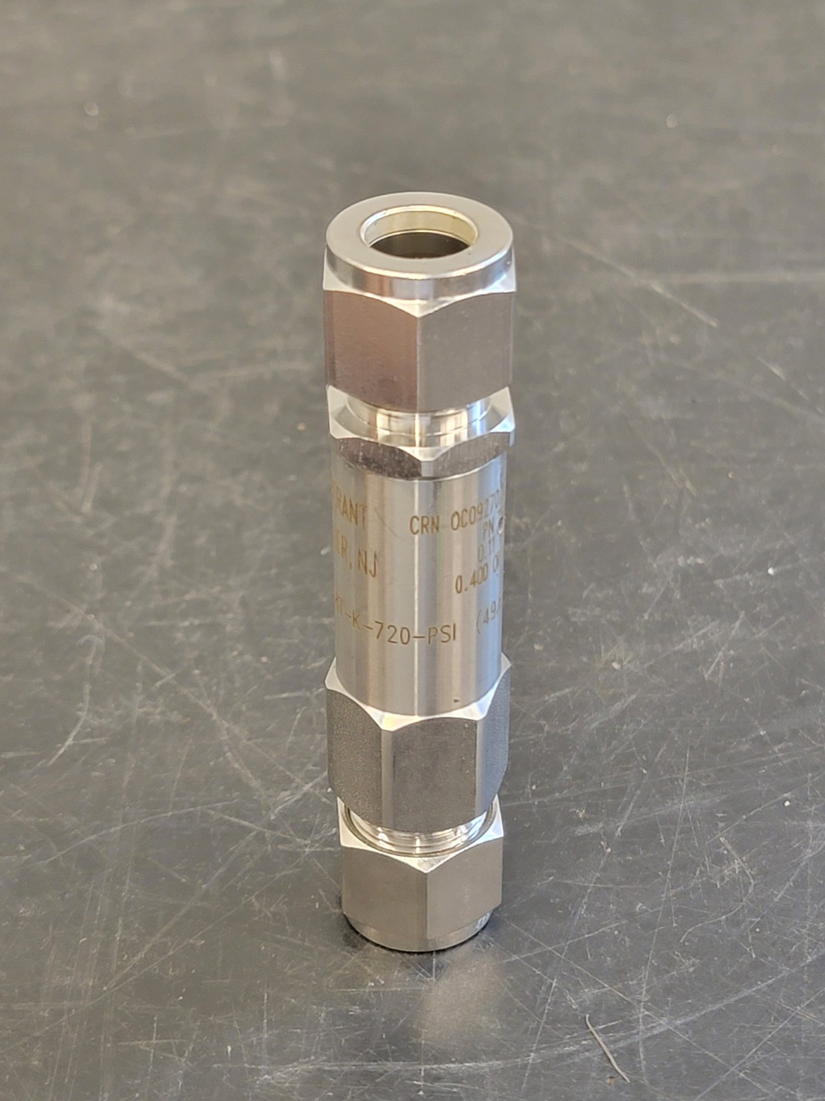 NEW Generant CRV8T-8T-K-720-PSI Cryogenic Relief Valve