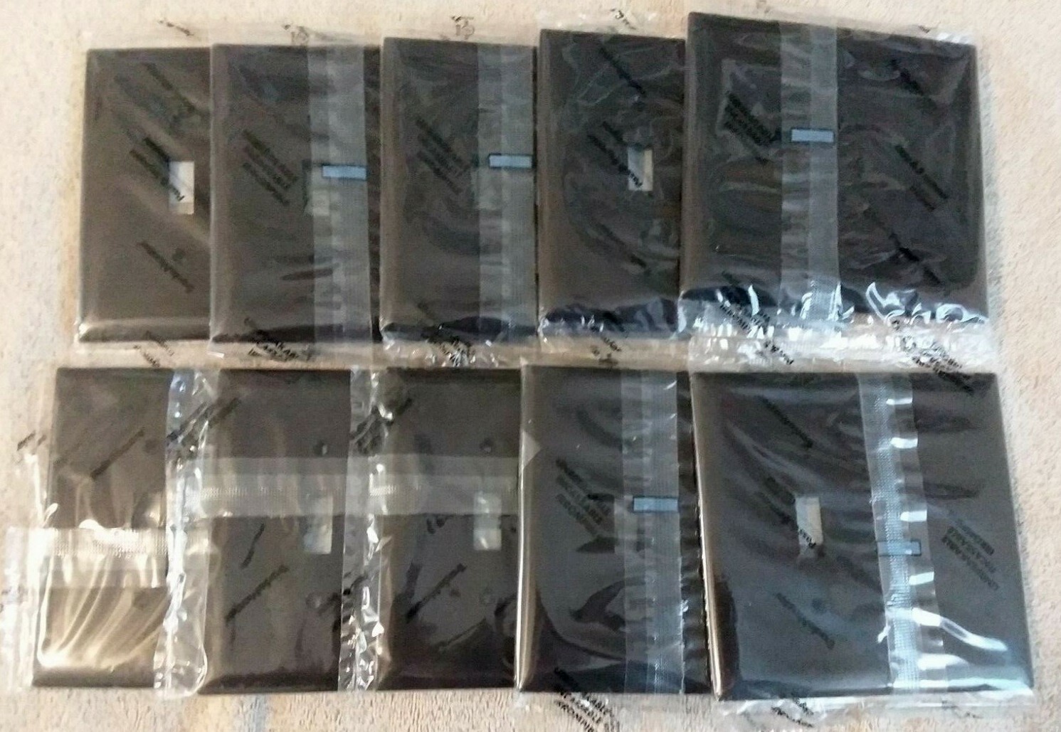LOT OF 10 Pass & Seymour TPJ113 Brown 2G Tog / Blnk Bx Plt ~ New ~