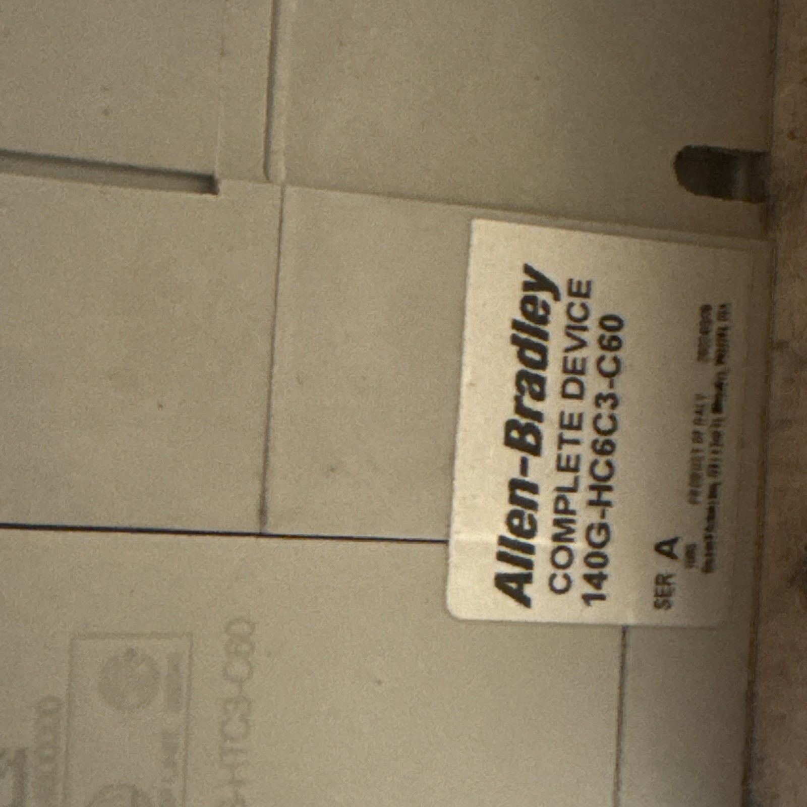 NEW ALLEN BRADLEY 140G-HC6C3-C60 CIRCUIT BREAKER 60A 3P 480V-600Y/347V 50/60HZ