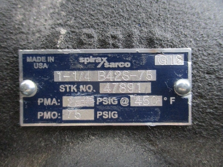SPIRAX SARCO B42S-75 47891 75PSI 450’F 1-1/4″ NSNP