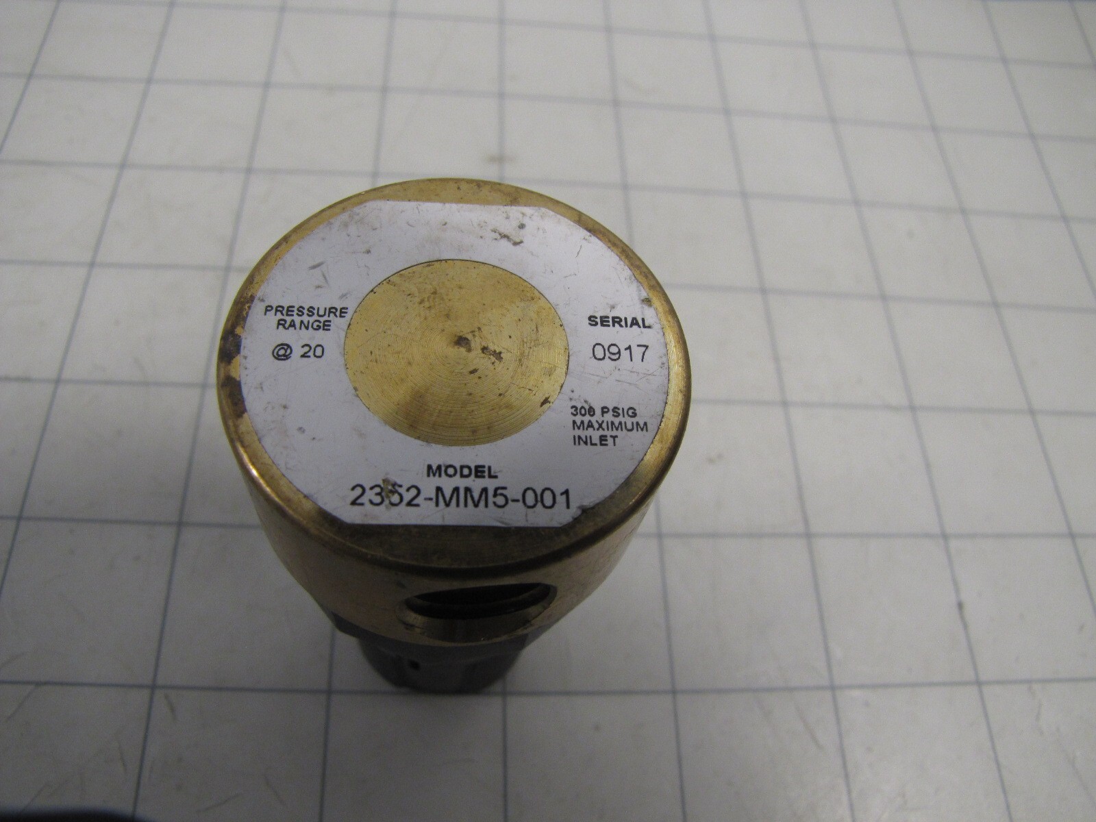 Spartan Chassis Relief Valve 2352-MM5-001 Max 300PSIG -NEW-