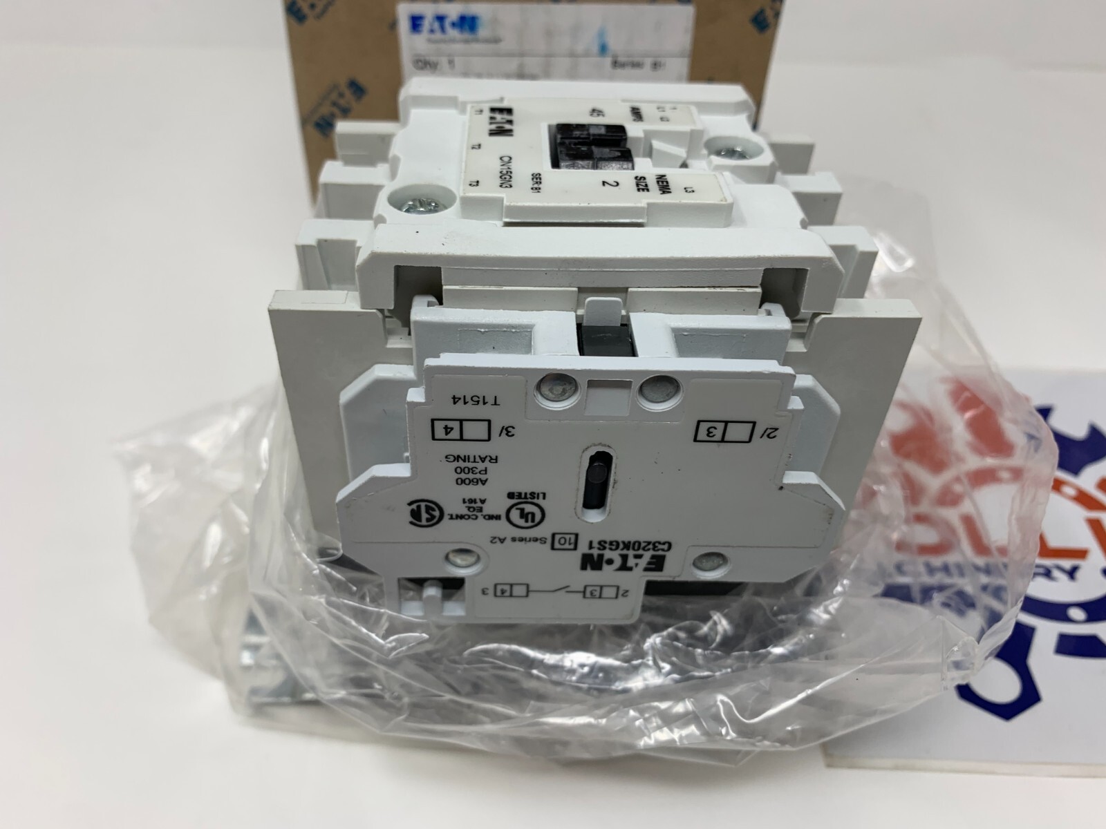 Eaton Cutler-Hammer CN15GN3TB Contactor NEMA Size 2 24VAC 3P 45A 25HP@460/575V