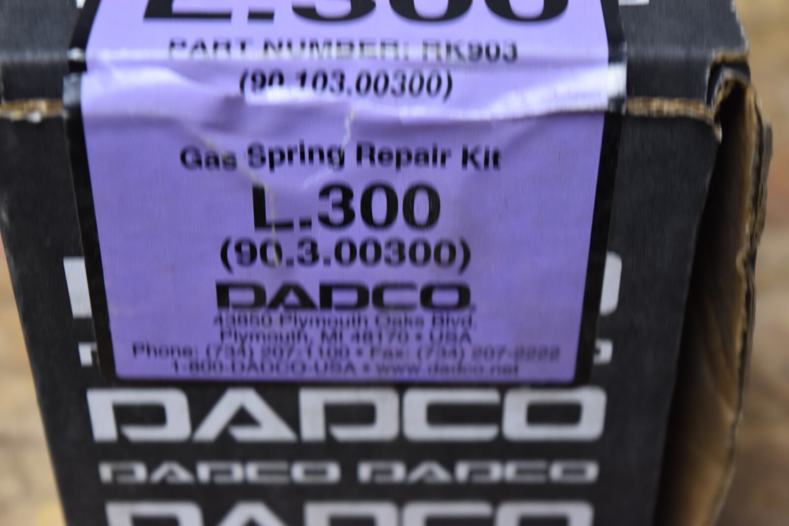 Dadco L300 Gas Spring Repair Kit RK903 90.103.00300 NEW OLD TOCK FREE SHIPPING