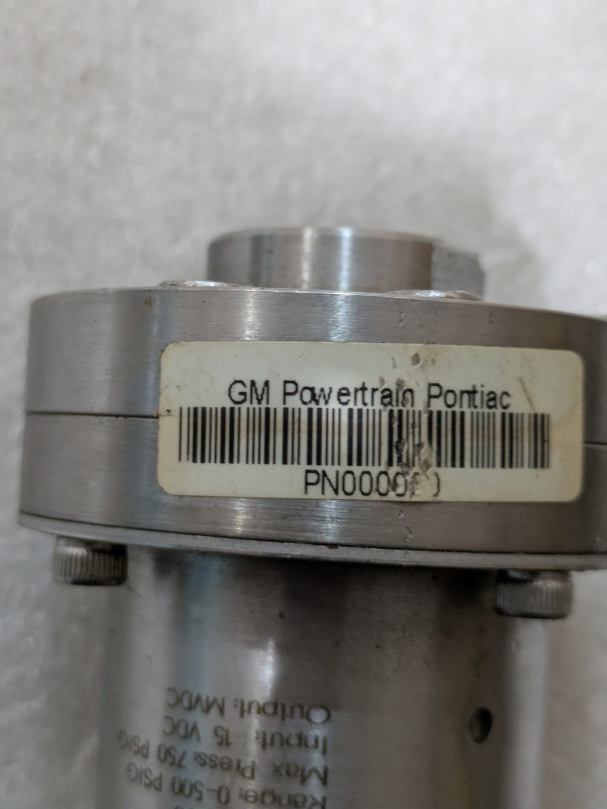 VIATRAN PRESSURE TRANSMITTER 1182AUGDEDG 0-500PSIG 15VDC GM POWERTRAIN PONTIAC