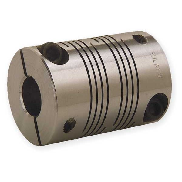 Ruland Fcr24-12-12-Ss Coupling, 6 Beam Clamp, Bore 3/4 X 3/4 In