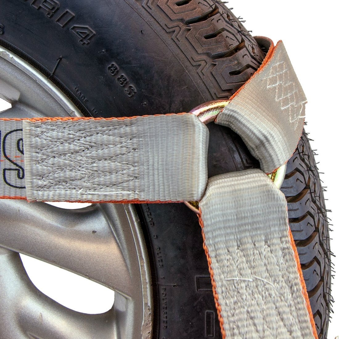 Side Rail Car Tie Down – Chain Anchors, 4 Pack – Silver Series – 3300 lbs SWL