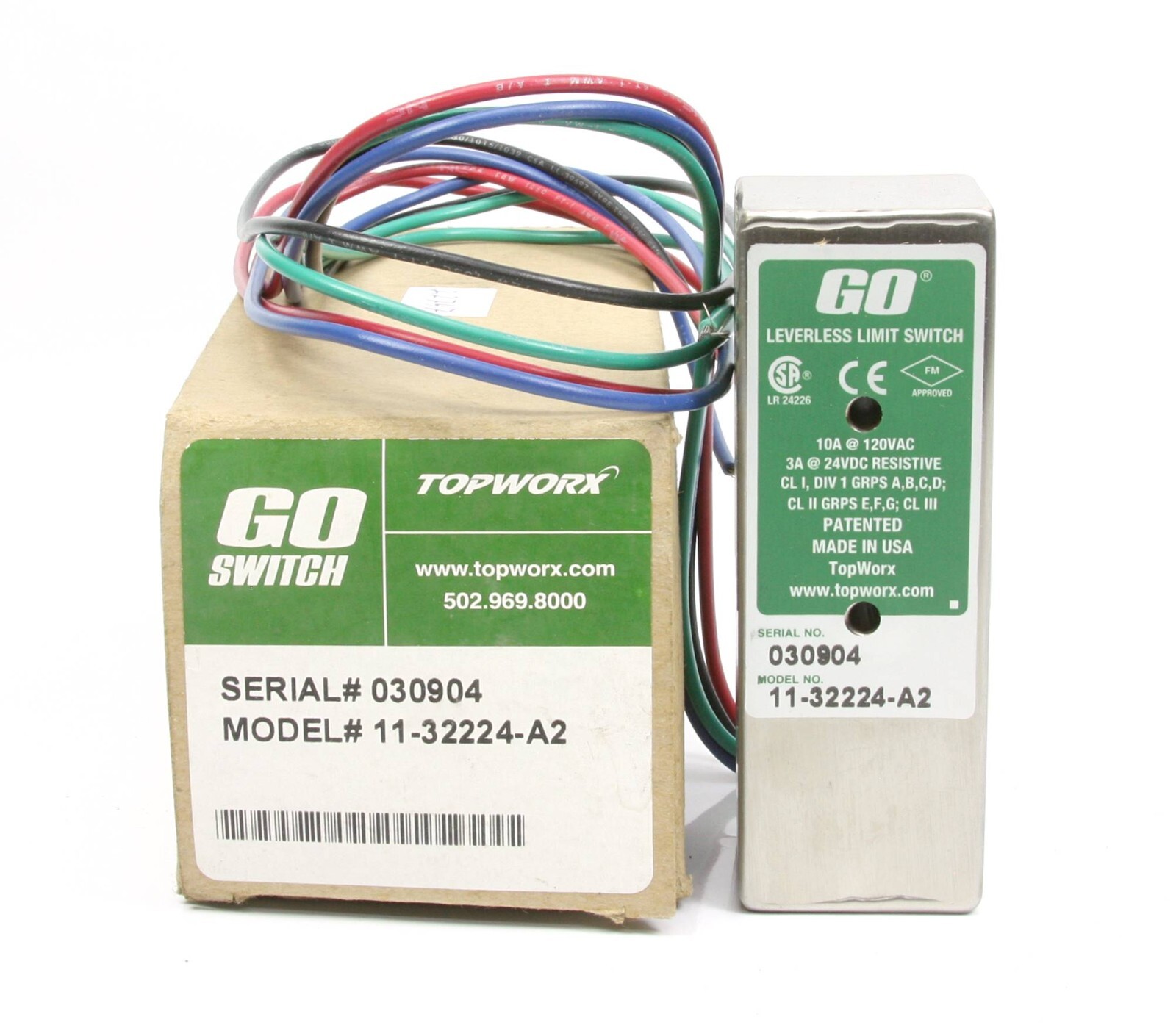 *New* Topworx Leverless Limit Switch 11-32224-A2 Go Switch
